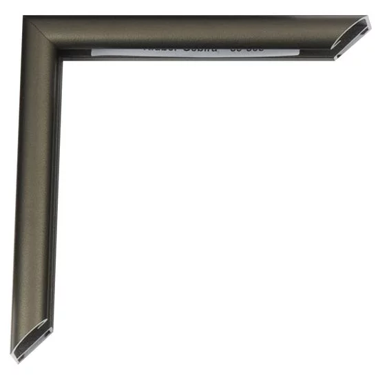 Cornice in alluminio Pedro su misura grigio fiorentino | Vetro standard (2 mm)