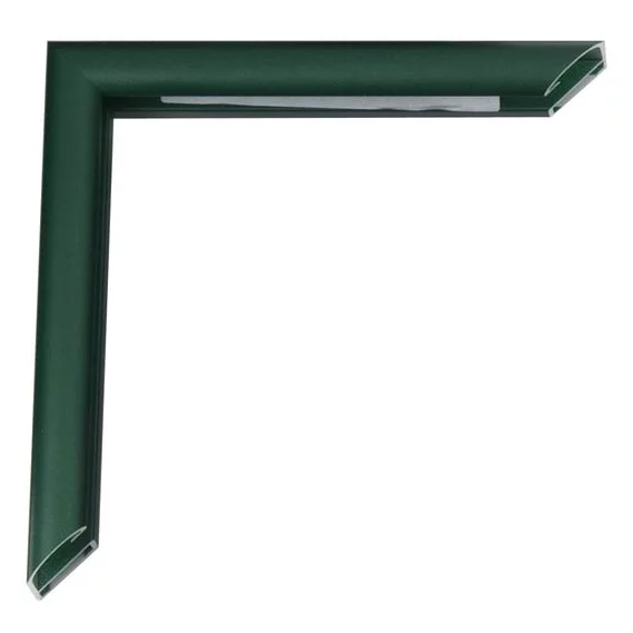 Cornice in alluminio Pedro su misura verde smeraldo fiorentino | Vetro standard (2 mm)