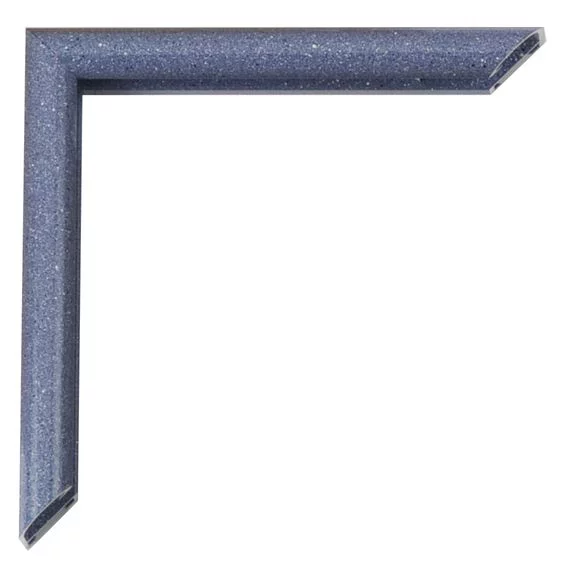 Cadre en aluminium Pedro sur mesure Azurite | verre standard (2 mm)