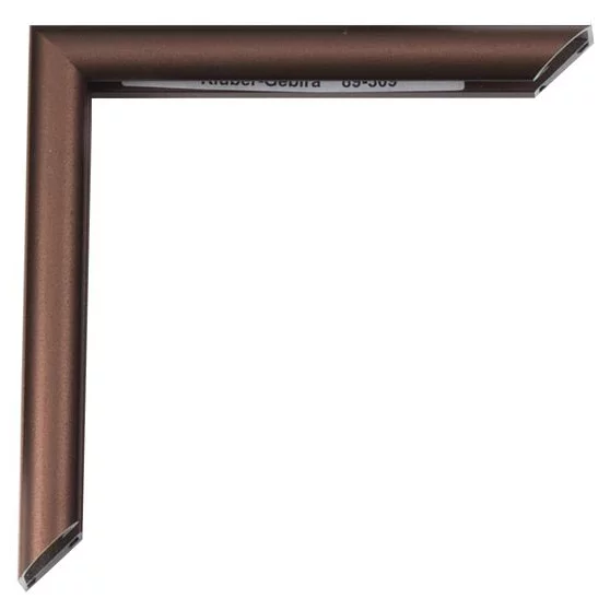 Alu-Bilderrahmen Pedro 42x59,4 cm (A2) | Florentiner Bronze (geätzt) | Normalglas (2 mm)