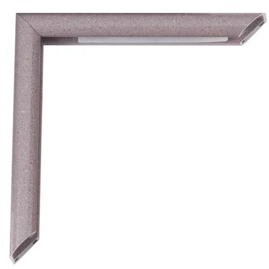 Alu-Bilderrahmen Pedro 42x59,4 cm (A2) | Geo-Rosenquarz | Normalglas (2 mm)