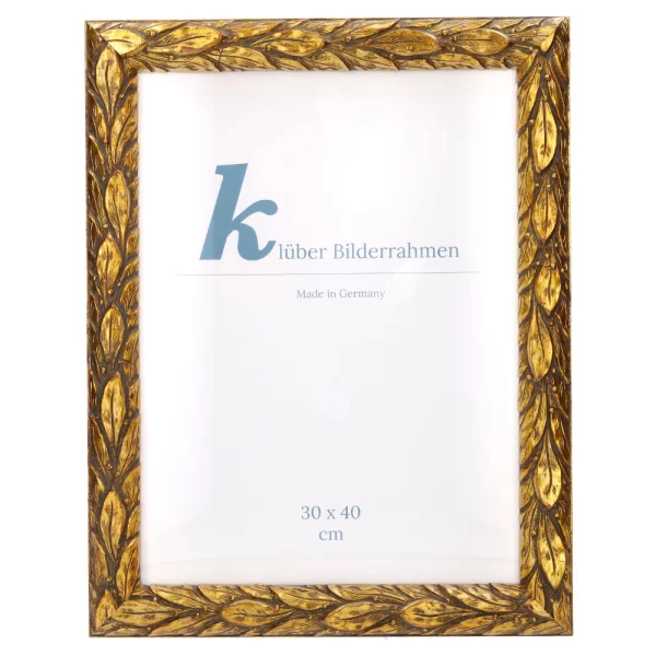 Barock Bilderrahmen Cadiz 30x45 | Gold | Normalglas (2 mm)