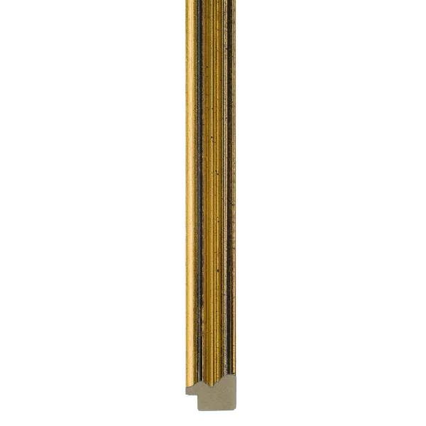 Holzrahmen Elda nach Maß Gold, schwarz durchgerieben | Leerrahmen (ohne Glas und Rückwand)