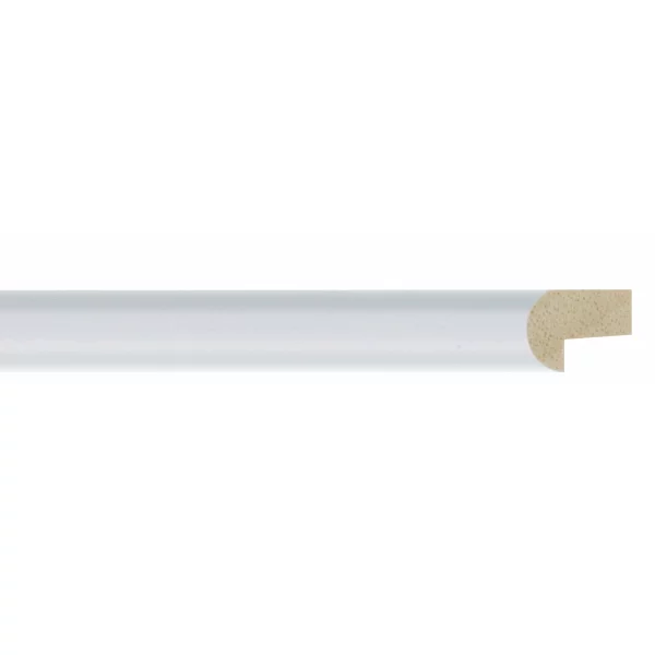 Holzrahmen Gran Canaria nach Mass Rundstab weiß | Normalglas (2 mm)