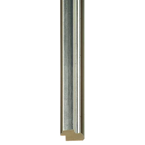 Houten kader Estepona op maat oudzilver-bruin | normaal glas (2 mm)