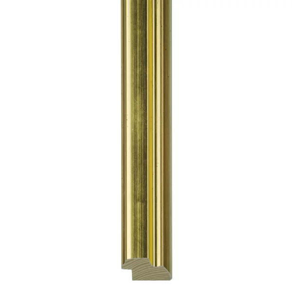 Houten lijst Estepona op maat goud-bruin | normaal glas (2 mm)