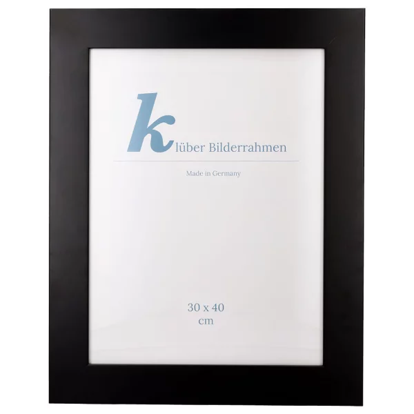 Holz Bilderrahmen Pantera 30x45 cm | schwarz | Normalglas (2 mm)