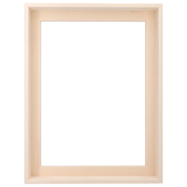 Schattenfugenrahmen Tilo 42x59,4 (A2) | Lindenholz natur | Leerrahmen (ohne Glas und Rückwand)