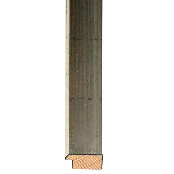 Houten kader Alcala op maat oudzilver | normaal glas (2 mm)