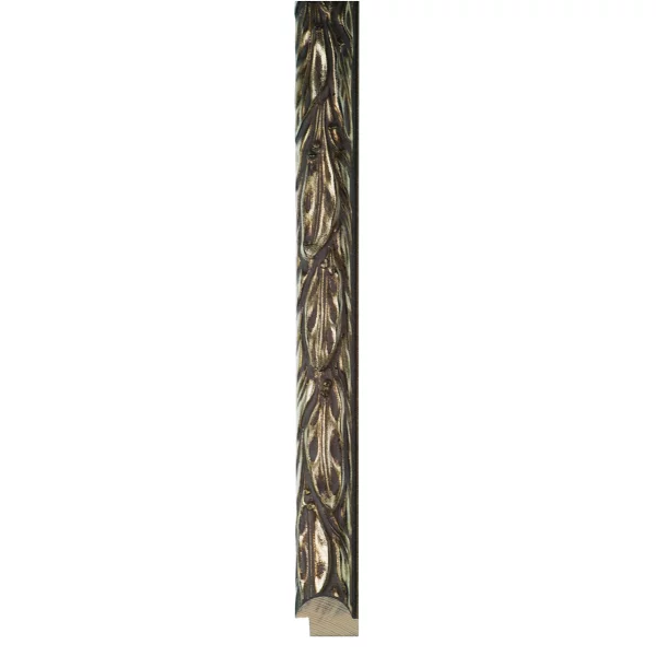 Cornice barocca Barakaldo 59,4x84,1 cm (A1) | argento invecchiato | Vetro sintetico (2 mm)