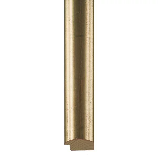 Houten lijst Niebla op maat goud | normaal glas (2 mm)