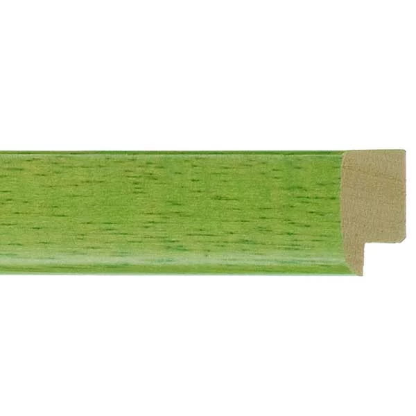 Cadre en bois Calvia sur mesure vert pomme | verre standard (2 mm)