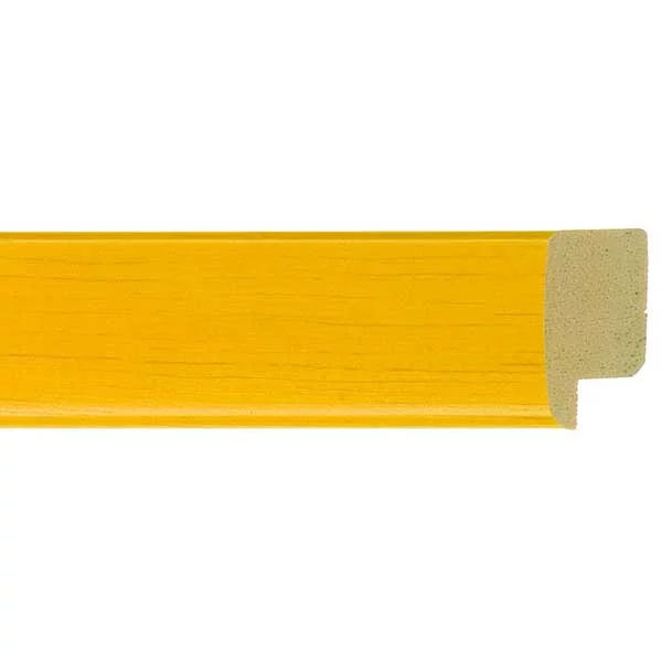 Cadre en bois Calvia sur mesure jaune | verre standard (2 mm)