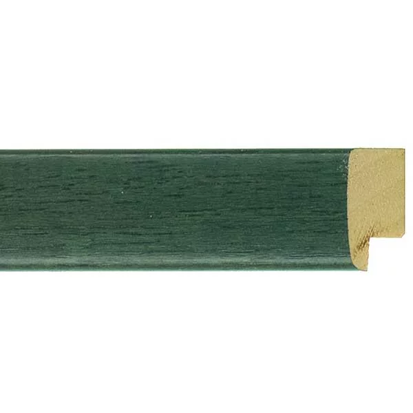 Cadre en bois Calvia sur mesure vert | verre standard (2 mm)
