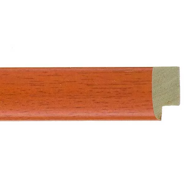 Cadre en bois Calvia sur mesure orange | verre standard (2 mm)