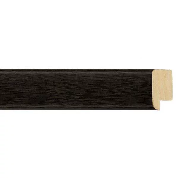 Cadre en bois Calvia sur mesure noir-anthracite | verre standard (2 mm)
