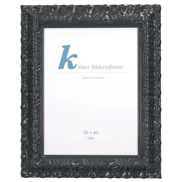 Barockrahmen Salamanca Color 50x60 cm | Anthracite (223) | Normalglas (2 mm)