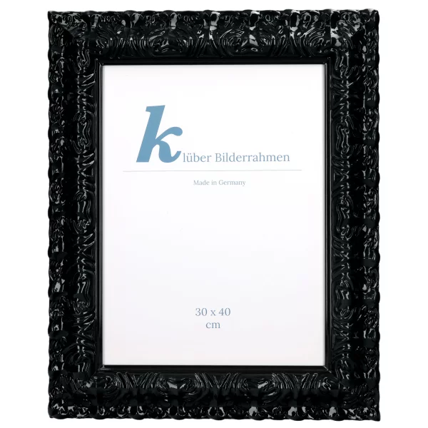 Barockrahmen Salamanca Color 50x60 cm | Black (214) | Normalglas (2 mm)