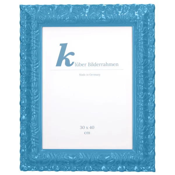 Barockrahmen Salamanca Color 70x100 cm | Blue (093) | Kunstglas (2 mm)
