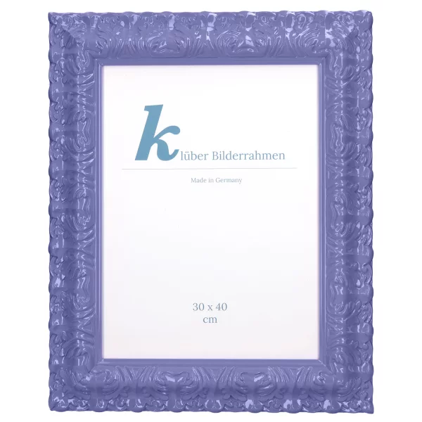 Barockrahmen Salamanca Color 70x100 cm | Iris (076) | Kunstglas (2 mm)