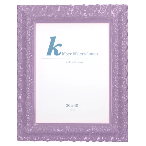 Barockrahmen Salamanca Color 50x60 cm | Lavender (065) | Normalglas (2 mm)