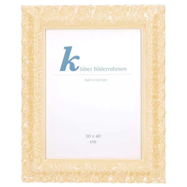 Barockrahmen Salamanca Color 70x100 cm | Light Beige (189) | Kunstglas (2 mm)