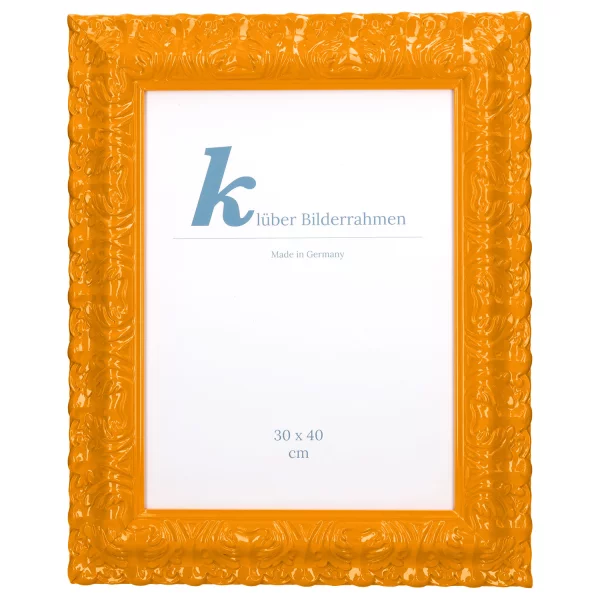 Barockrahmen Salamanca Color 50x60 cm | Light Orange (011) | Normalglas (2 mm)