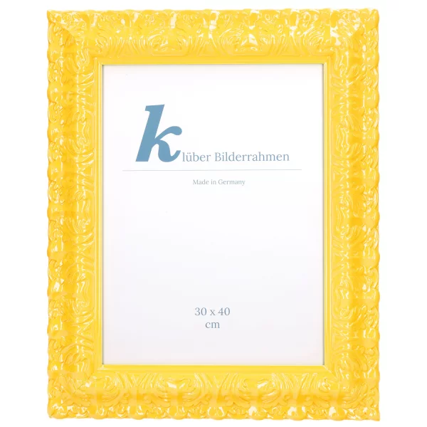 Barockrahmen Salamanca Color 70x100 cm | Light Yellow (002) | Kunstglas (2 mm)