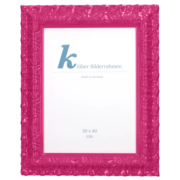 Barockrahmen Salamanca Color 50x60 cm | Magenta (060) | Normalglas (2 mm)
