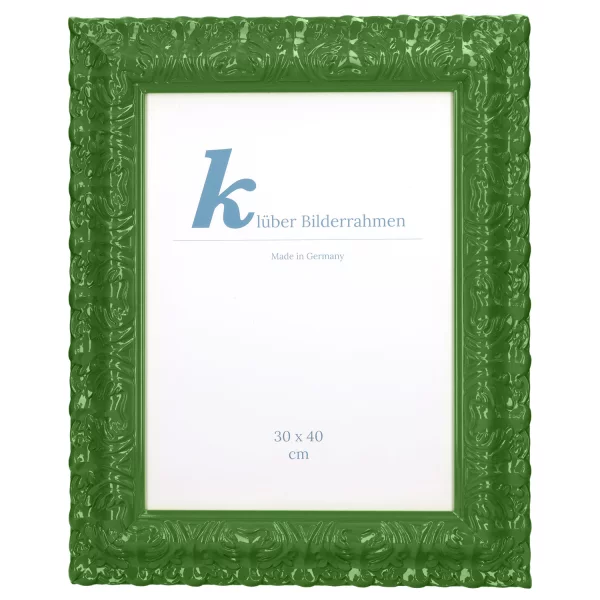 Barockrahmen Salamanca Color 70x100 cm | Moss (161) | Kunstglas (2 mm)