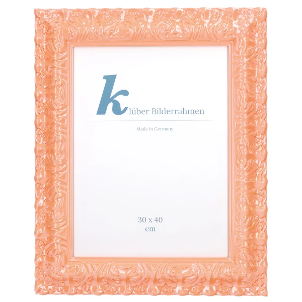 Barockrahmen Salamanca Color 50x60 cm | Peach (024) | Normalglas (2 mm)