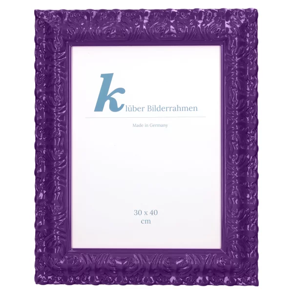 Barockrahmen Salamanca Color 70x100 cm | Plum (069) | Kunstglas (2 mm)