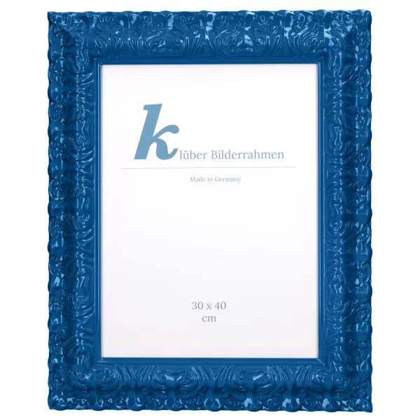 Barockrahmen Salamanca Color 50x60 cm | Royal Blue (097) | Normalglas (2 mm)