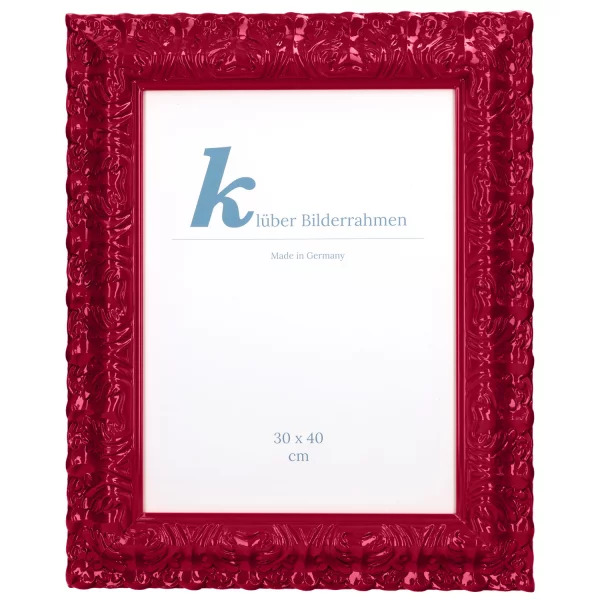Barockrahmen Salamanca Color 50x60 cm | Sangria (044) | Normalglas (2 mm)