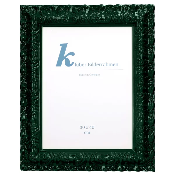 Barockrahmen Salamanca Color 70x100 cm | Seaweed Green (167) | Kunstglas (2 mm)