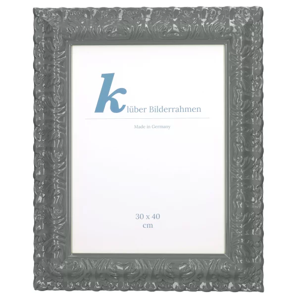 Barockrahmen Salamanca Color 70x100 cm | Steel Grey (219) | Kunstglas (2 mm)