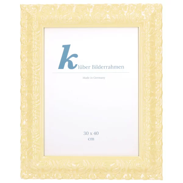 Barockrahmen Salamanca Color 50x60 cm | Vanilla (006) | Normalglas (2 mm)