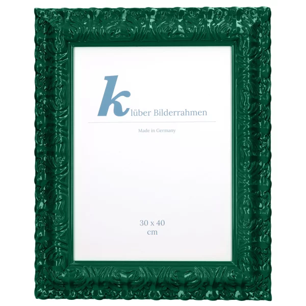 Cadre de style baroque Salamanca Color sur mesure Forest (142) | verre standard (2 mm)