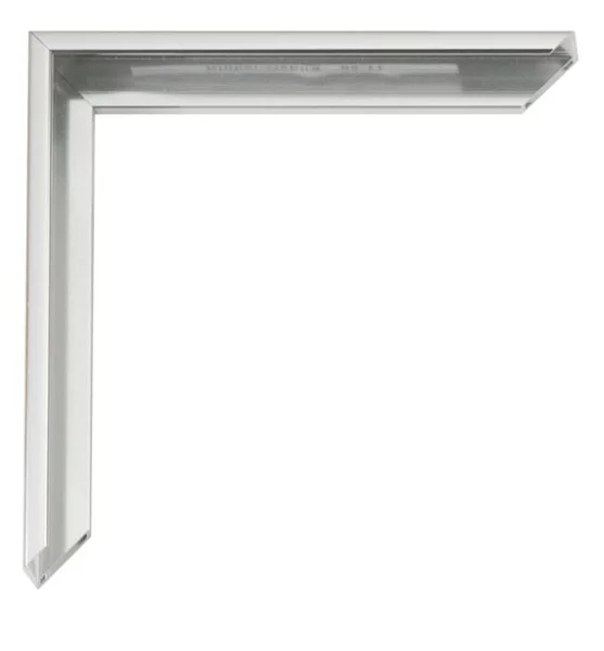 Aluminum kader Samuel 21x29,7 cm (A4) | zilver glanzend, zijkanten geborsteld | normaal glas (2 mm)