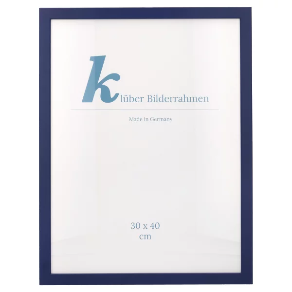 Cadre en bois Prisme 20x30 cm | bleu foncé | verre standard (2 mm)