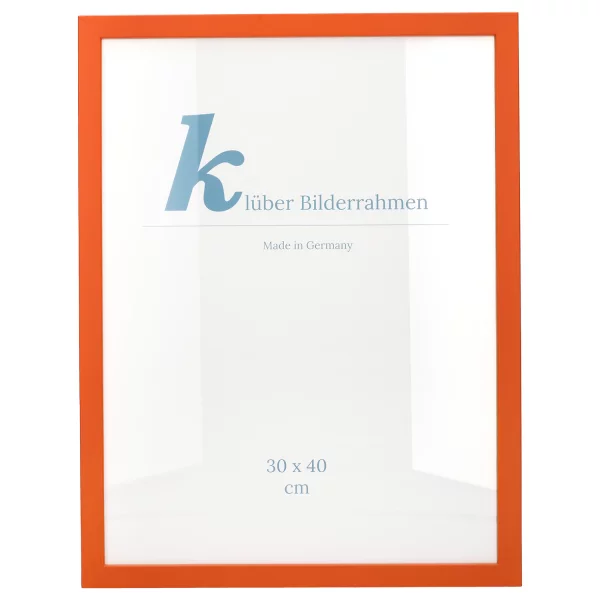 Cadre en bois Prisme 20x30 cm | orange | verre standard (2 mm)