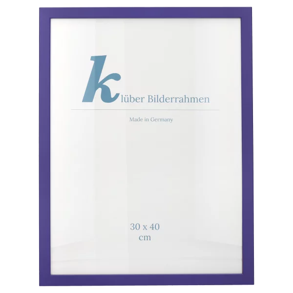 Cadre en bois Prisme 20x30 cm | ultramarin | verre standard (2 mm)