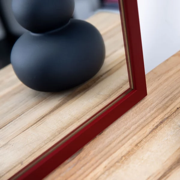 Wandspiegel Prisma nach Maß Bordeaux | Spiegel (2 mm)