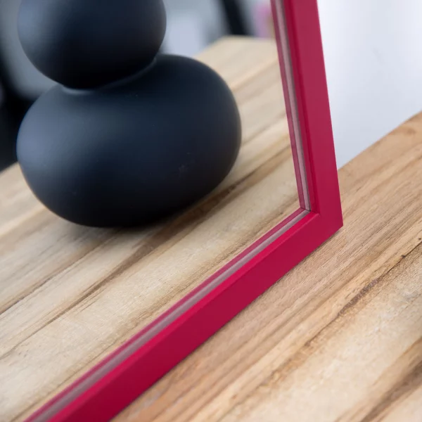 Wandspiegel Prisma nach Maß Magenta | Spiegel (2 mm)