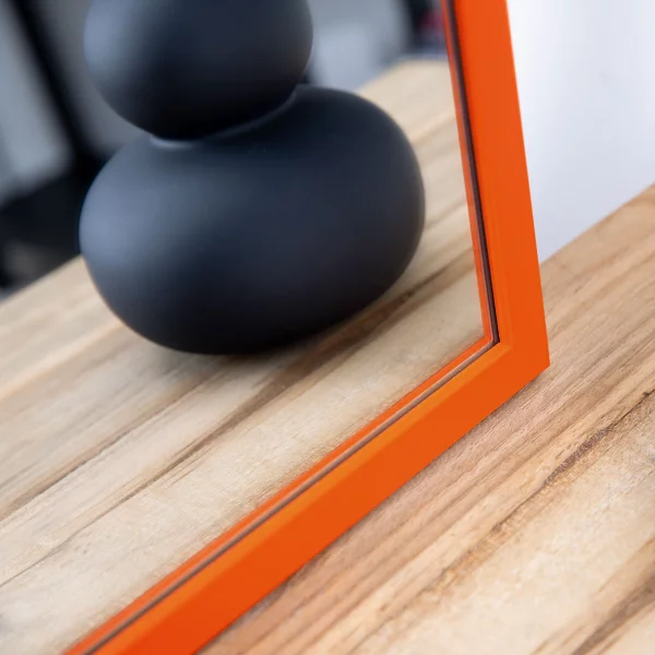 Wandspiegel Prisma nach Maß Orange | Spiegel (2 mm)