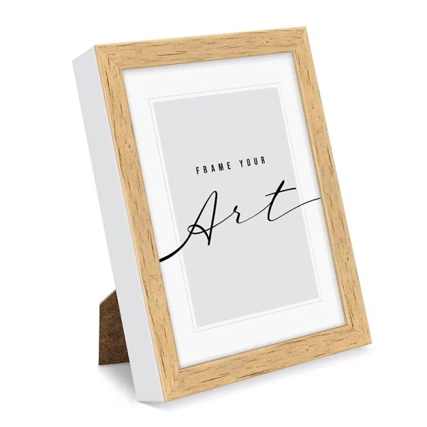 Cadre en plastique Gala 13x18 cm | bouleau blanc | verre synthétique (2 mm)