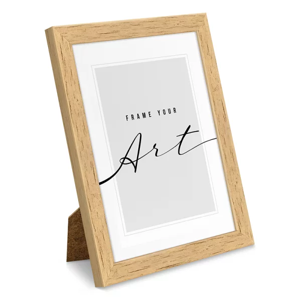 Cadre en plastique Isabella 10x15 cm | bouleau | verre synthétique (2 mm)