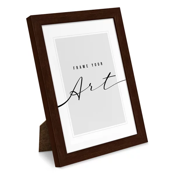 Cadre en plastique Isabella 10x15 cm | brun foncé | verre synthétique (2 mm)