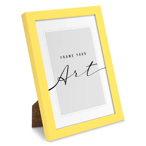 Cadre en plastique Isabella 10x15 cm | jaune | verre synthétique (2 mm)