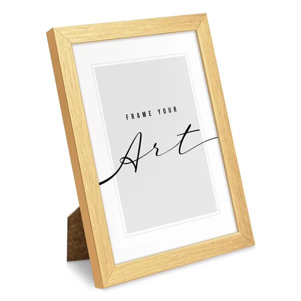 Cadre en plastique Isabella 10x15 cm | or brossé | verre synthétique (2 mm)